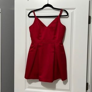 Lulus red flowy mini dress. Size medium